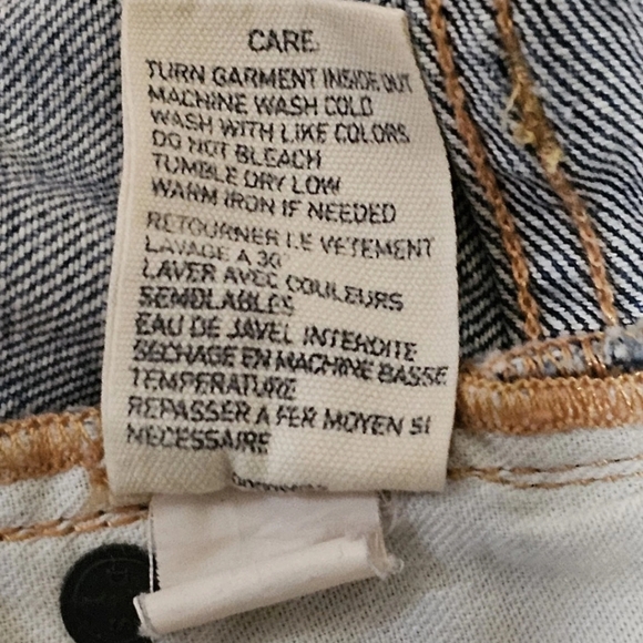 Ralph Lauren Denim & Supply Tillary Blue Denim Mini Skirt Distressed Size 30 - Picture 12 of 12